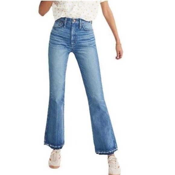 Madewell Blue Straight Leg Jeans - Picture 1 of 6